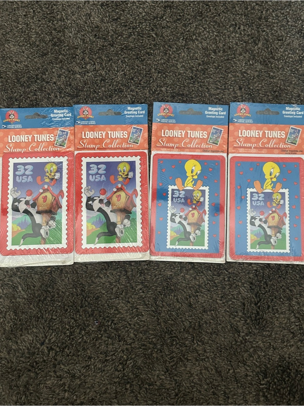 Warner Bros. Looney Tunes Tweety & Sylvester Cards - Blue/Red/Yellow
